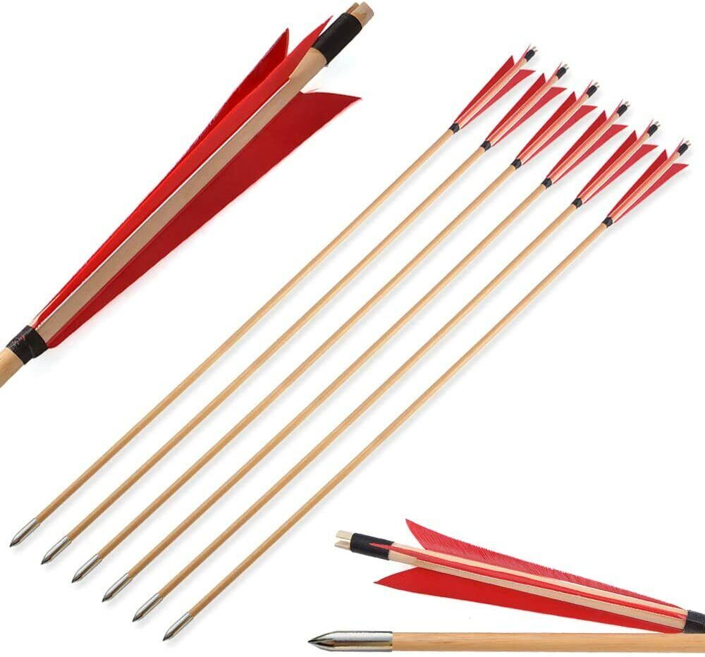 🎯Traditional Longbow Wood Archery Arrows Target Practice-AMEYXGS Archery