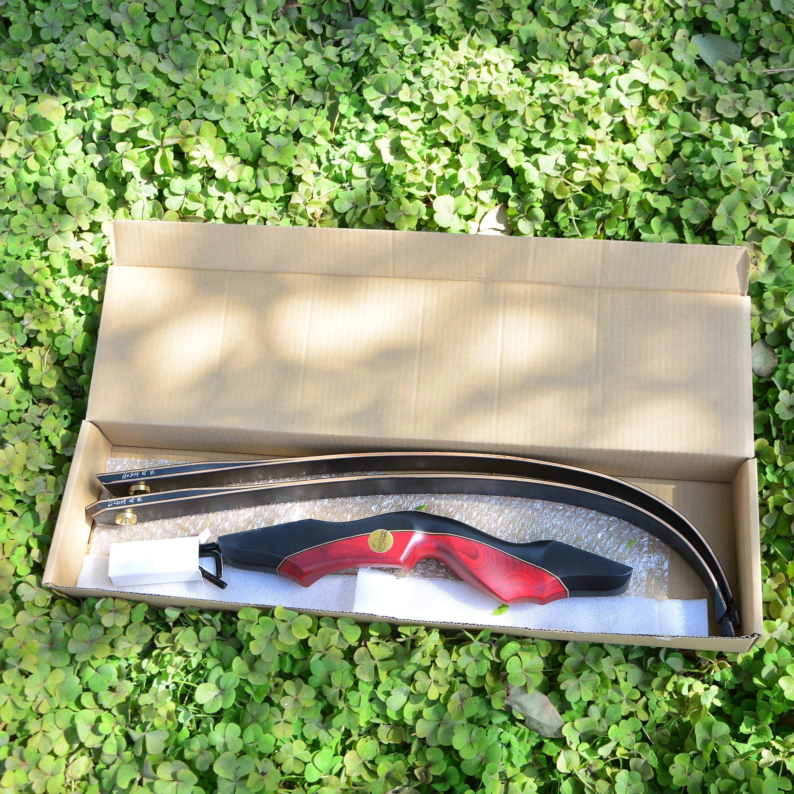 🎯60'' Traditional Takedown Recurve Bow 25-60lbs Archery Hunting-AMEYXGS Archery