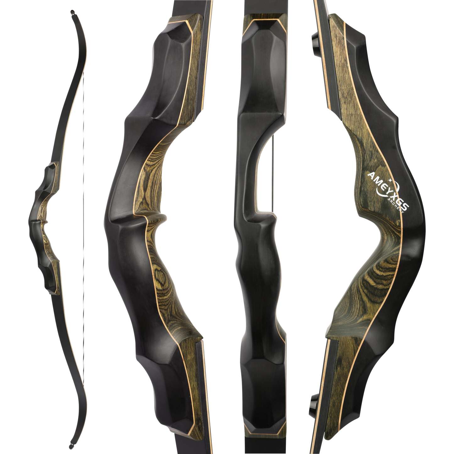 🎯Reverse 3D Hunting Recurve Bow 20-60Lbs Outdoor Training Archery-AMEYXGS Archery