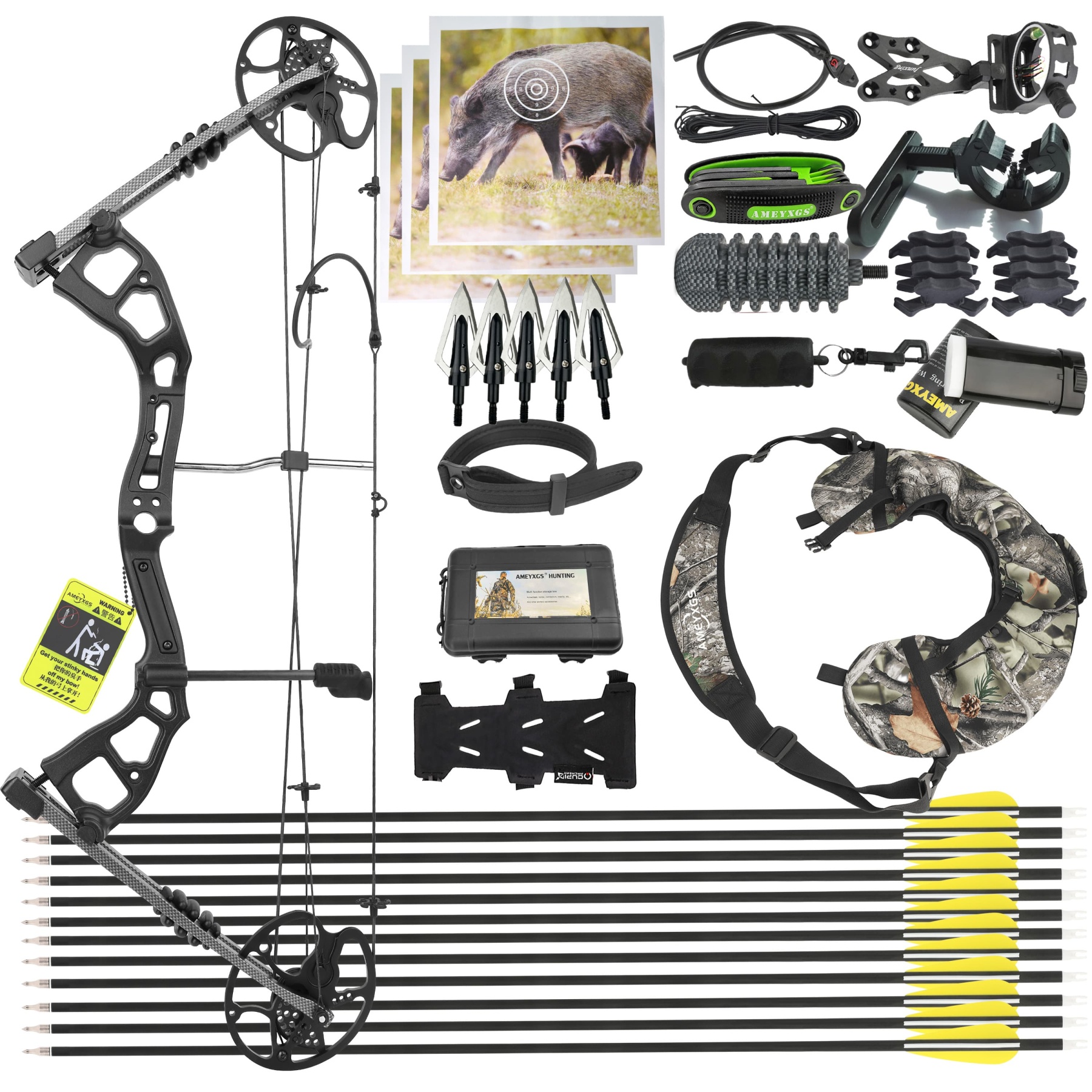 [Copy]M193 Hunting Compound Bow 0-70 lbs Hunting Practice Target