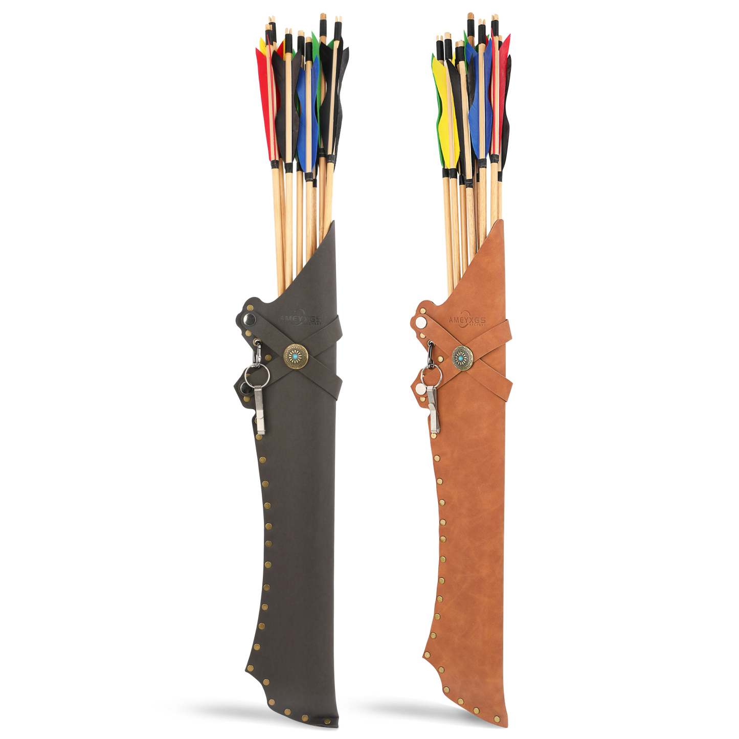 Archery Arrow Quiver Holder with Belt Clip for Field Practice-AMEYXGS Archery