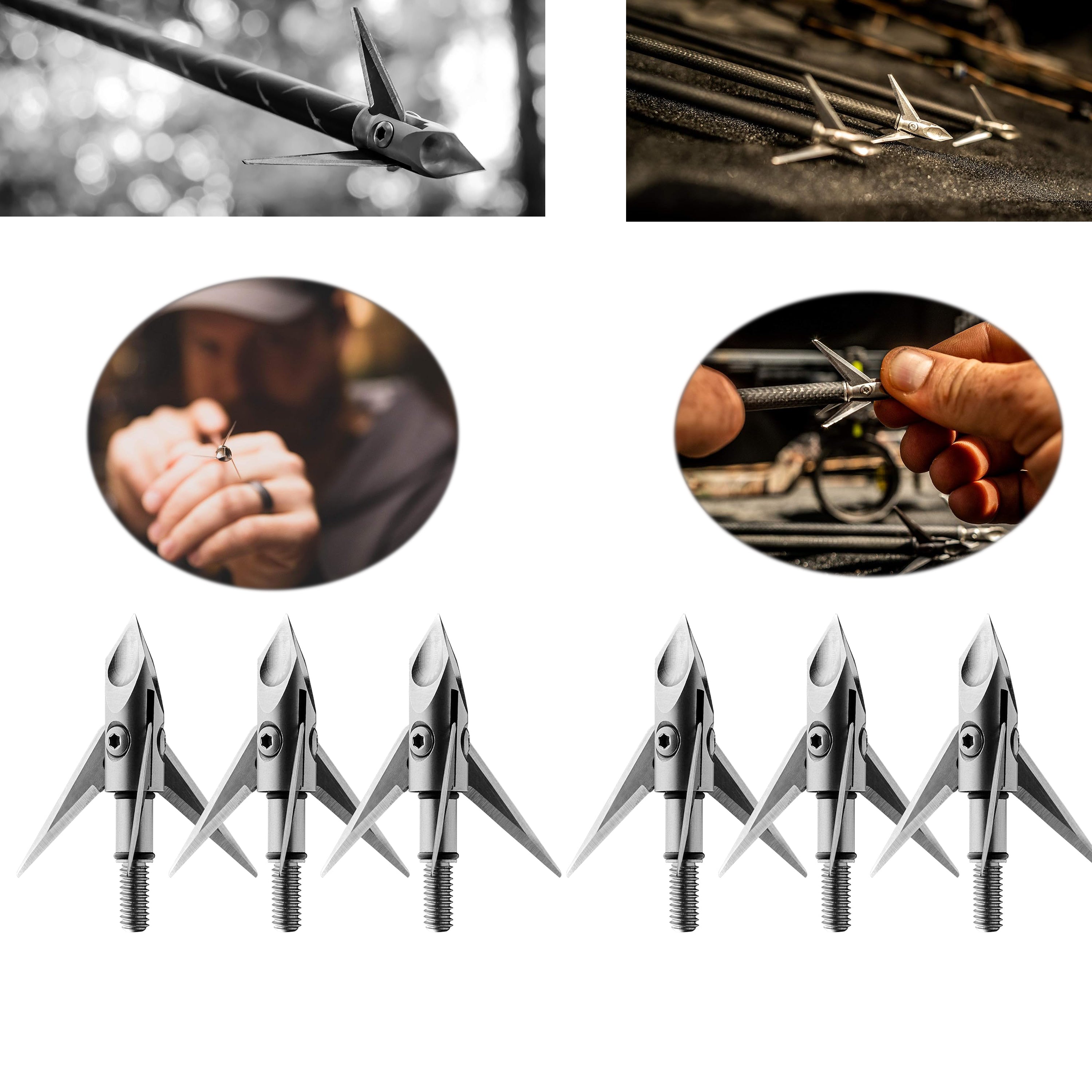 🎯AMEXYGS Archery Screw-in Blade Broadhead Hunting-AMEYXGS Archery