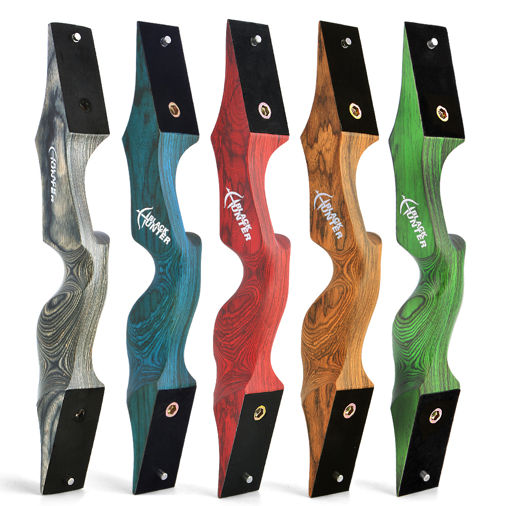 BLACK HUNTER Longbow Archery Hunting Kit ,RH&LH,20-60LBS