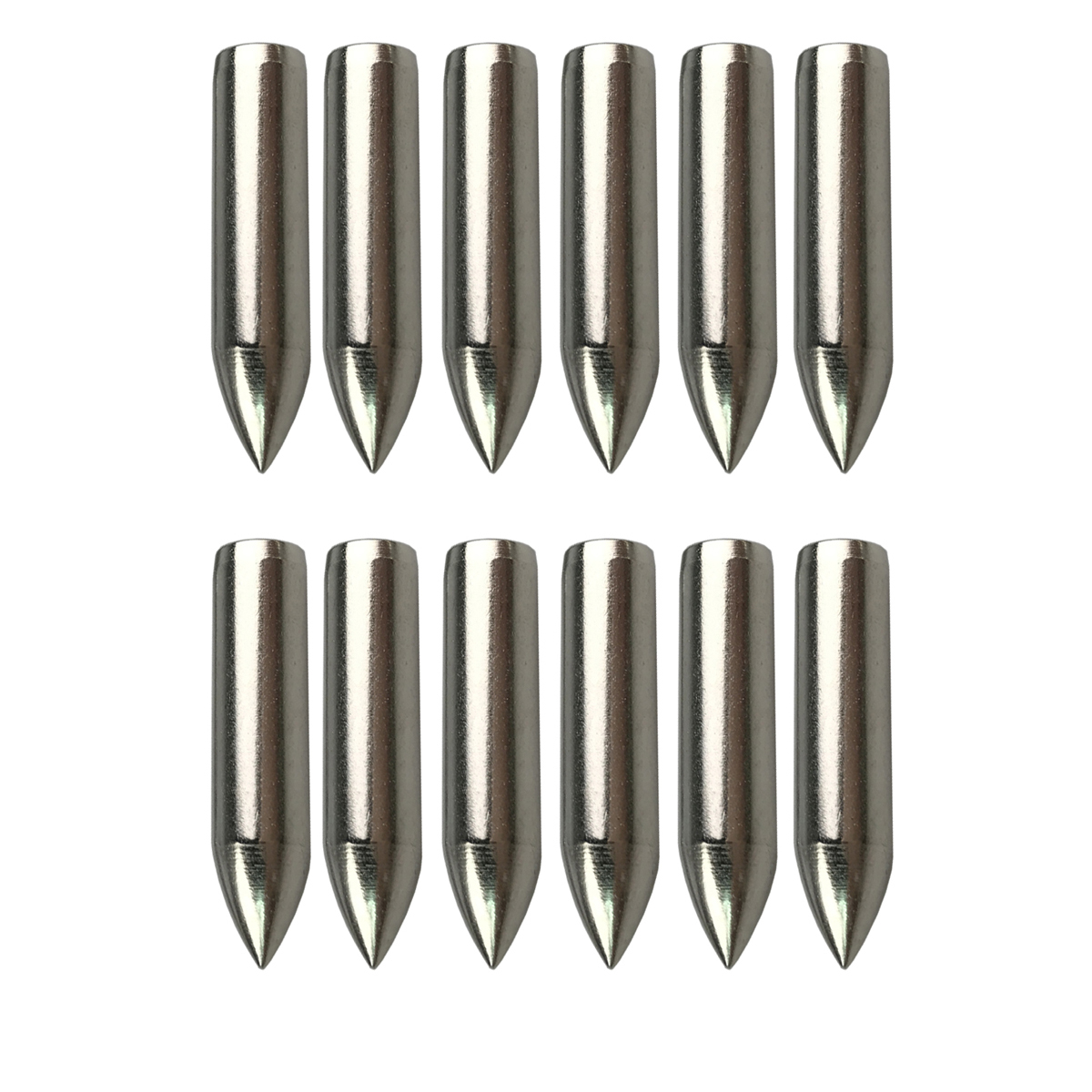 12Pcs Archery Field Point for Wooden Arrows