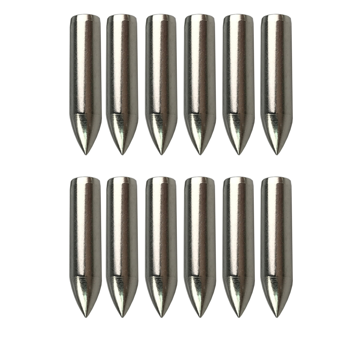 12Pcs Archery Field Point for Wooden Arrows