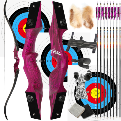 60" Black Hunter Takedown Recurve Bow （RH&LH)