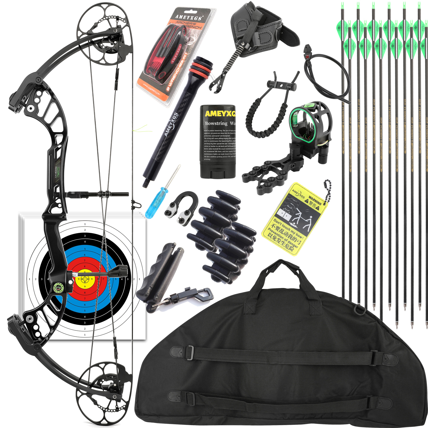 Archery Compound Bow Kit for Hunting Target