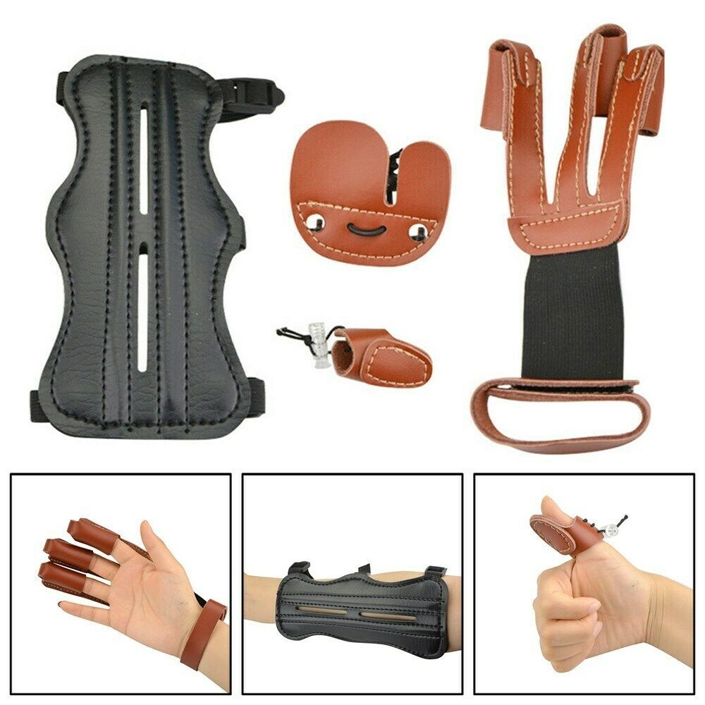 🎯Archery Arm Guard Finger Tab Glove Protector Gear Kit-AMEYXGS Archery