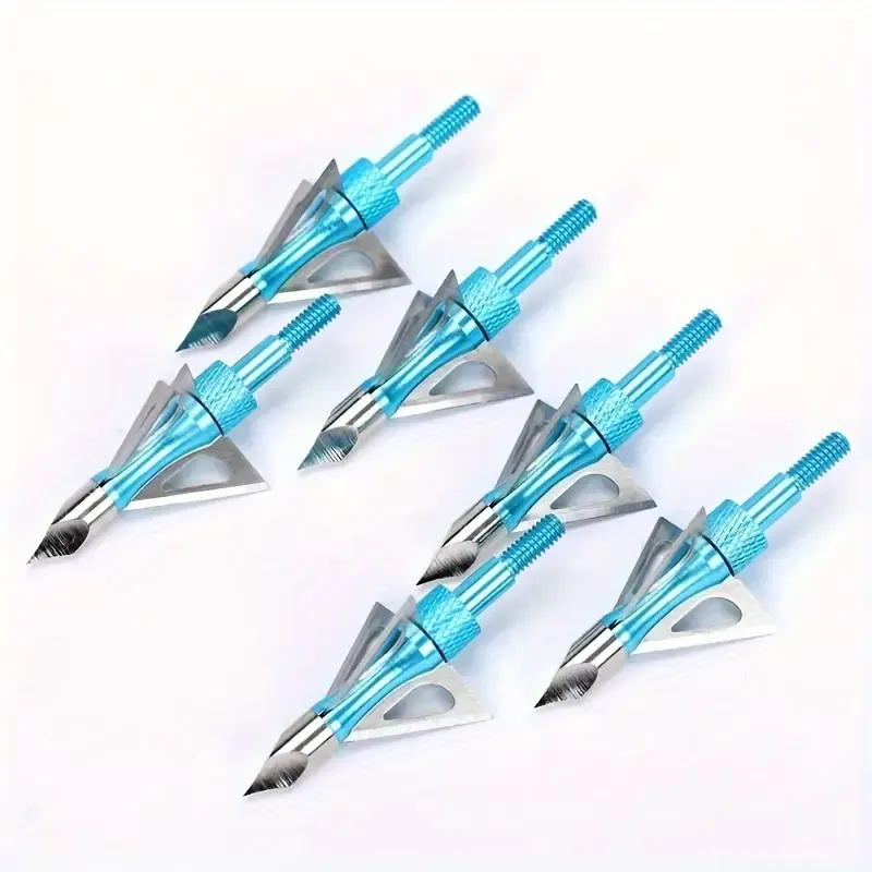 Blue Broadheads 100 Grain Screw-in Arrowheads Tips