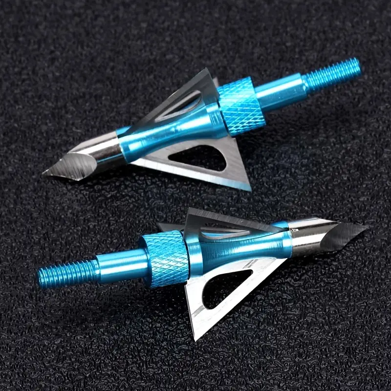 Blue Broadheads 100 Grain Screw-in Arrowheads Tips