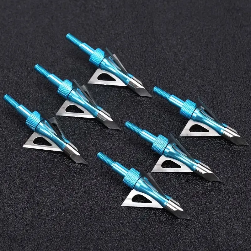 Blue Broadheads 100 Grain Screw-in Arrowheads Tips