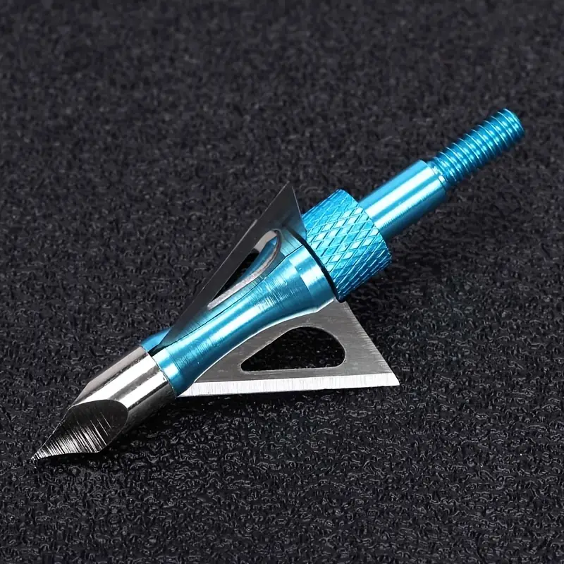   12pcs broadheads 100 grain screw in arrow heads arrow tips compatible with   and compound bow details 1