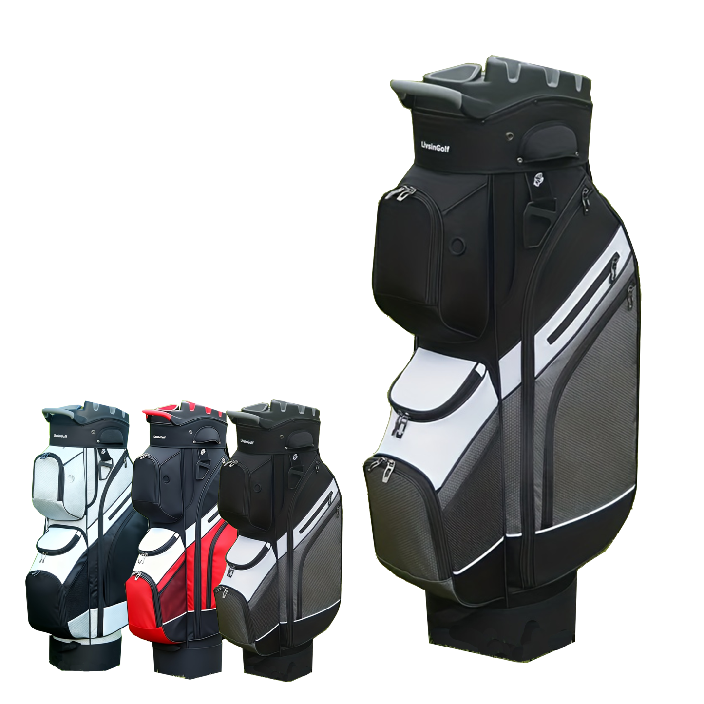 Dividers Golf Club Bag 7 Pocket Polyester Case Course Golf Accessory