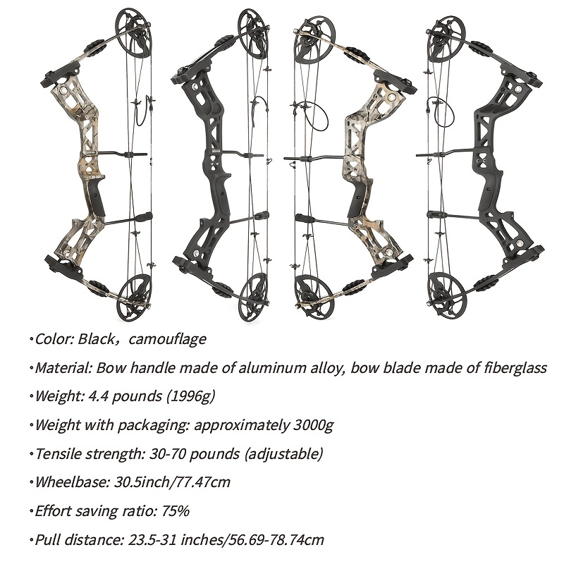 Archery Hunting Ultimate Compound Bow Kit 30-70 LBS for Hunters & Archery Lover