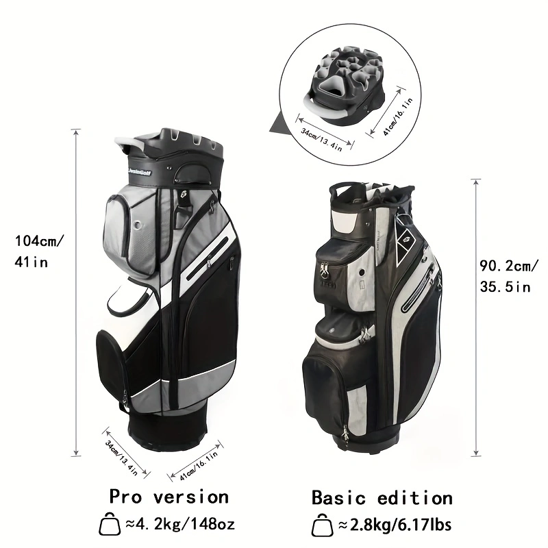 Dividers Golf Club Bag 7 Pocket Polyester Case Course Golf Accessory
