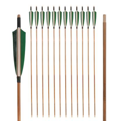 🎯Archery Handmade Traditional Bamboo Arrow for Longbow Bow Shooting Hunting-AMEYXGS Archery