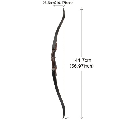 Takedown Recurve Bow 60" Bamboo Core – Perfect Christmas Gift for Hunters & Archers