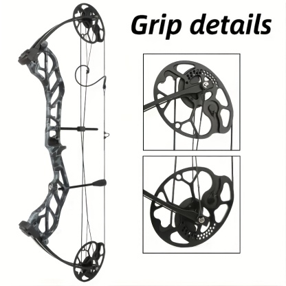 Adjustable 19–70LBS Camo Compound Bow Set – 320FPS Precision Christmas Gift for Hunters