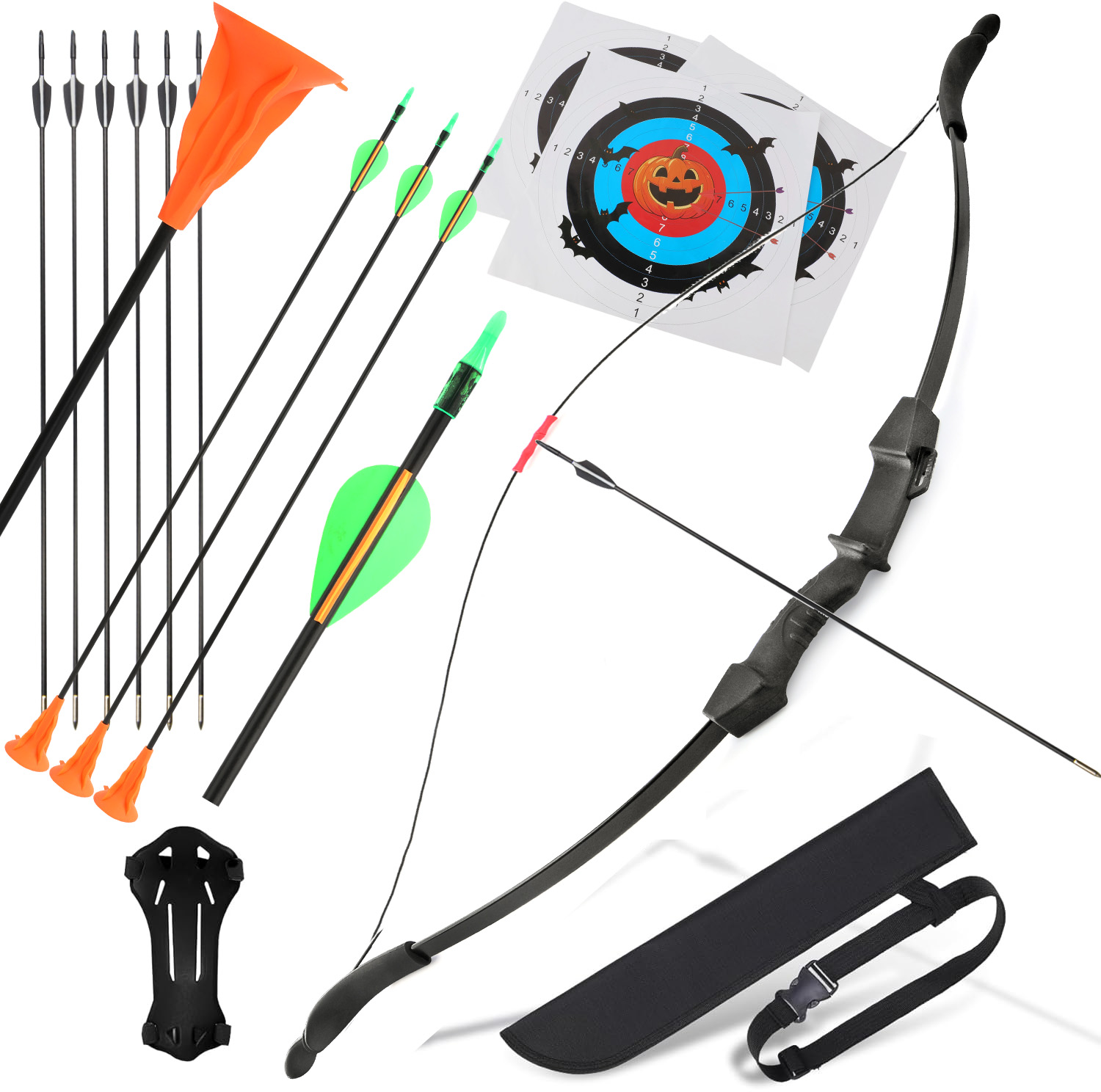 Bow and Arrow for Teens Beginners Adults Recurve Bow Set 9 Arrows