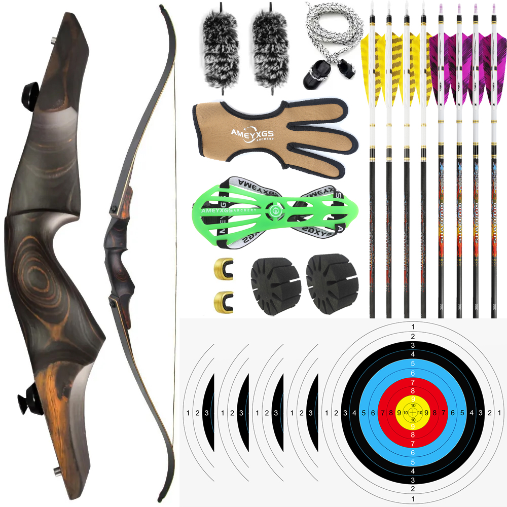 Archery Recurve Bow and Arrows Kit for Hunting Target