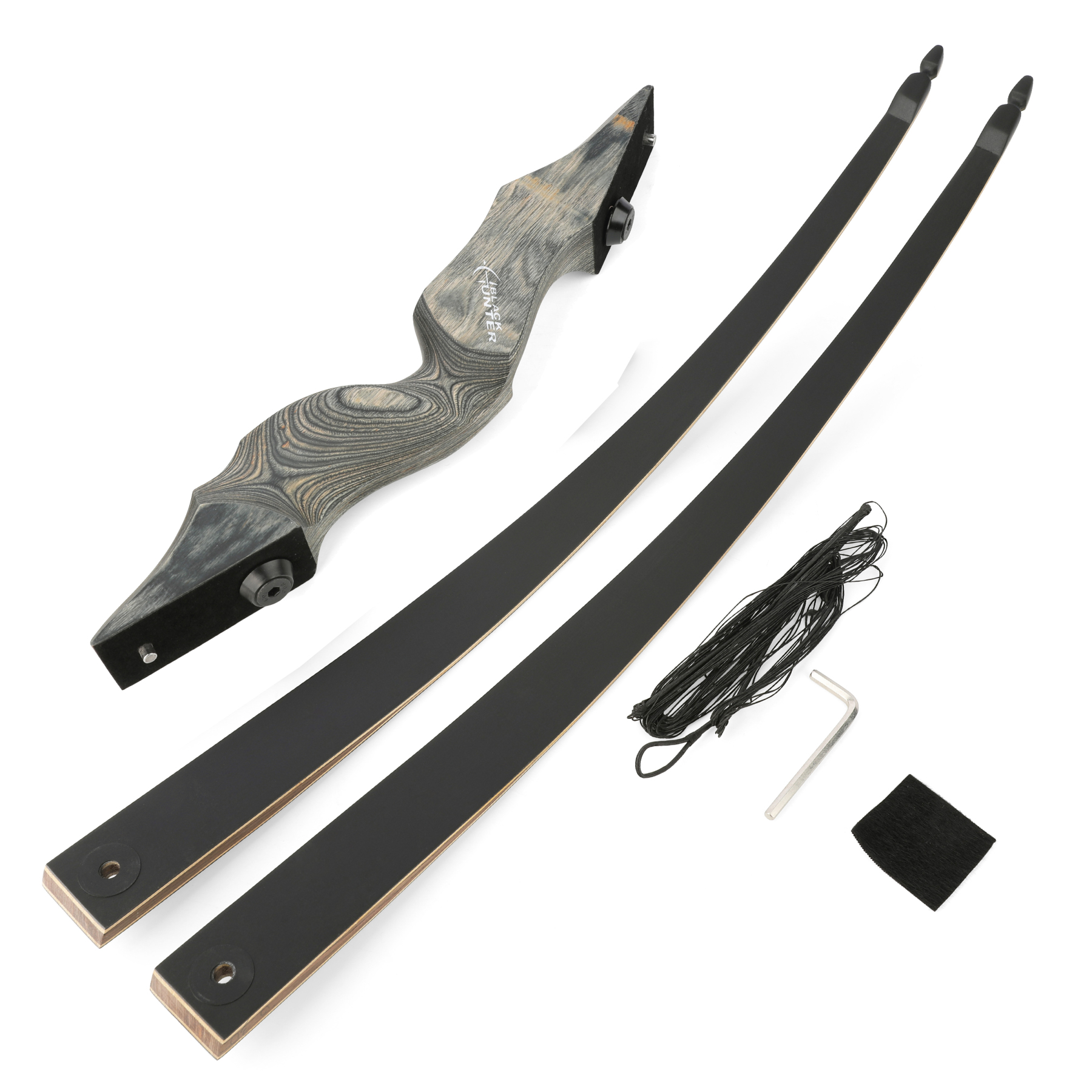 BLACK HUNTER Archery Takedown Recurve Bow Arrow Set Hunting