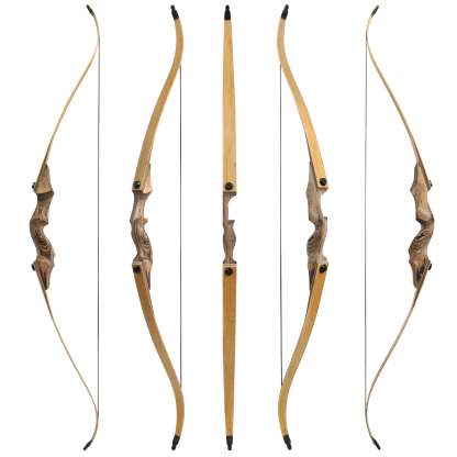 Black Hunter Hunting Takedown Recurve Bow ,20-60 LBS, RH LH