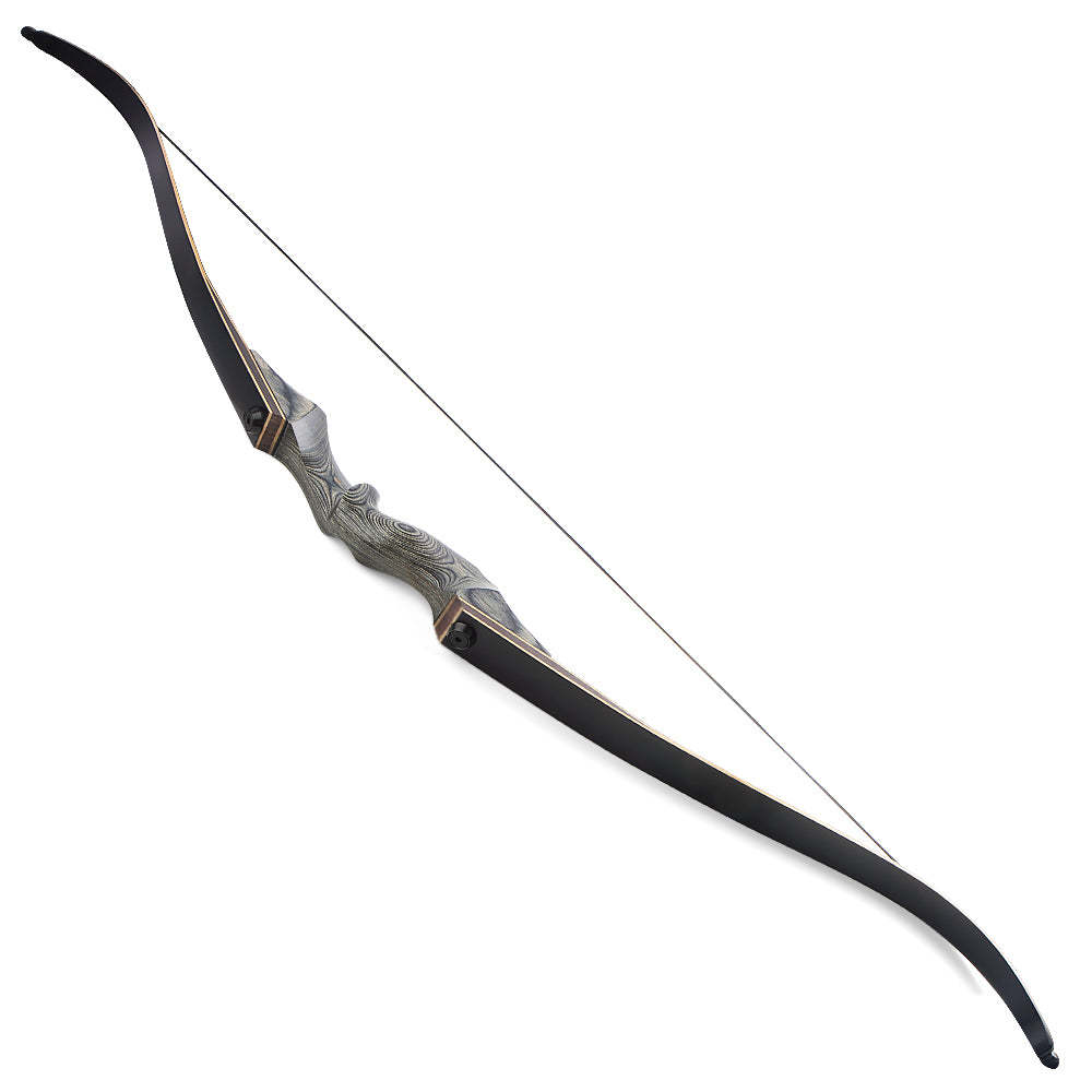 🎯Black Hunter Recurve Bow Set 20-60LBS for Adult Outdoor Hunting Beginner Training Archery Practice-AMEYXGS Archery