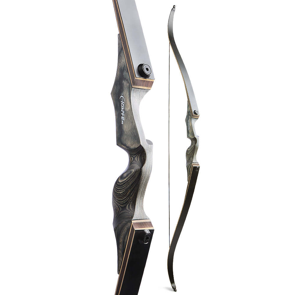 🎯Black Hunter Recurve Bow Set 20-60LBS for Adult Outdoor Hunting Beginner Training Archery Practice-AMEYXGS Archery