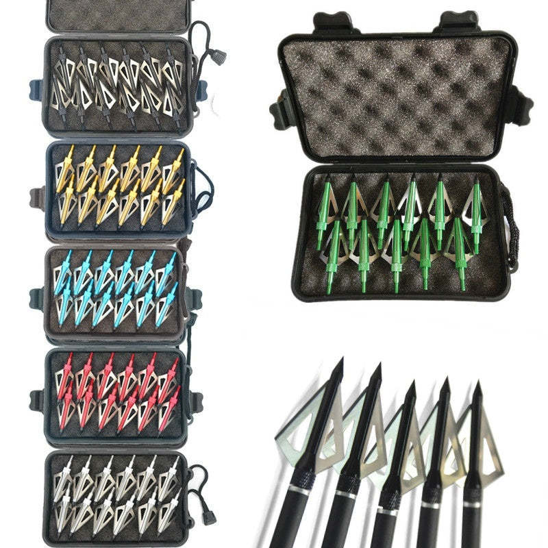 🎯Blades Broadhead Stainless Steel Hunting Arrowheads-AMEYXGS Archery