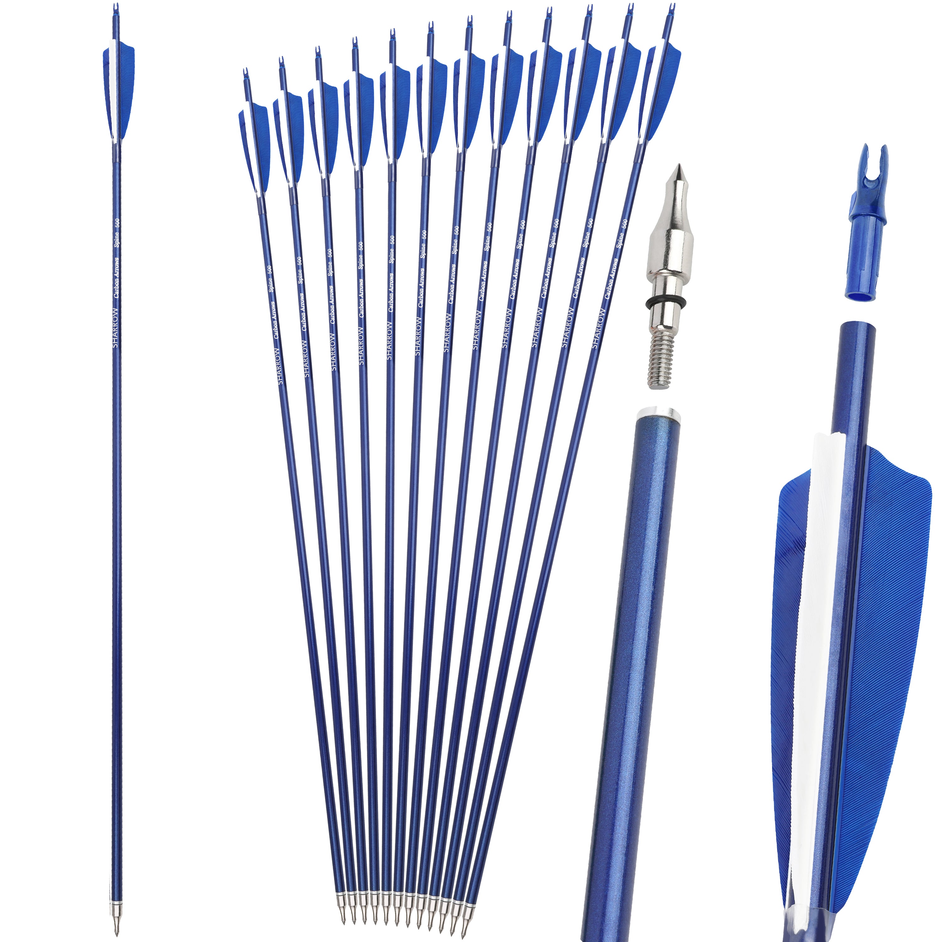 Carbon Arrow for Archery Target Practice – AMEYXGS Archery