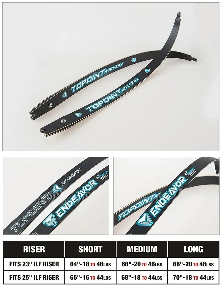 TOPOINT Endeavor Archery Recurve Bow Limbs
