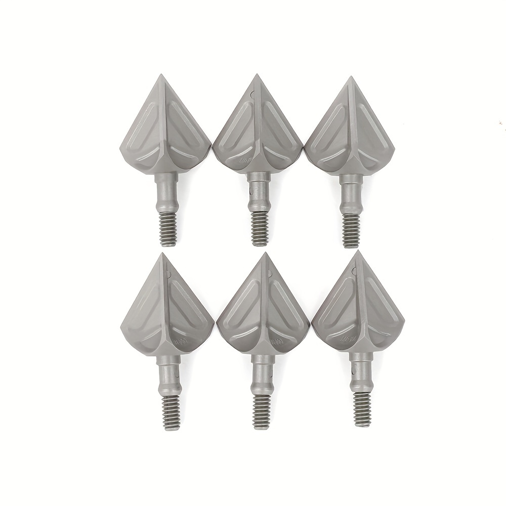6PCS Archery Broadheads 100 Grain – Stainless Steel Arrowheads