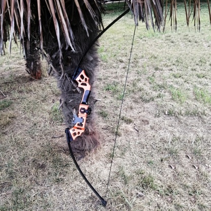 Complete 40LBS Orange Recurve Bow Set - Hunting Accessories