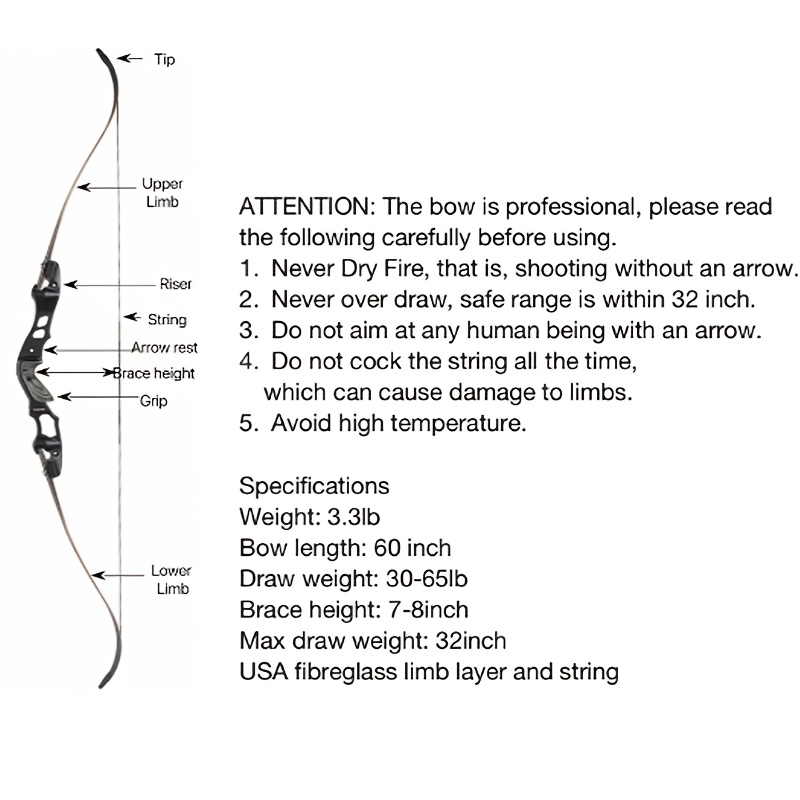 40–60LBS Aluminum Alloy Recurve Bow Set – Hunting & Target Archery Kit