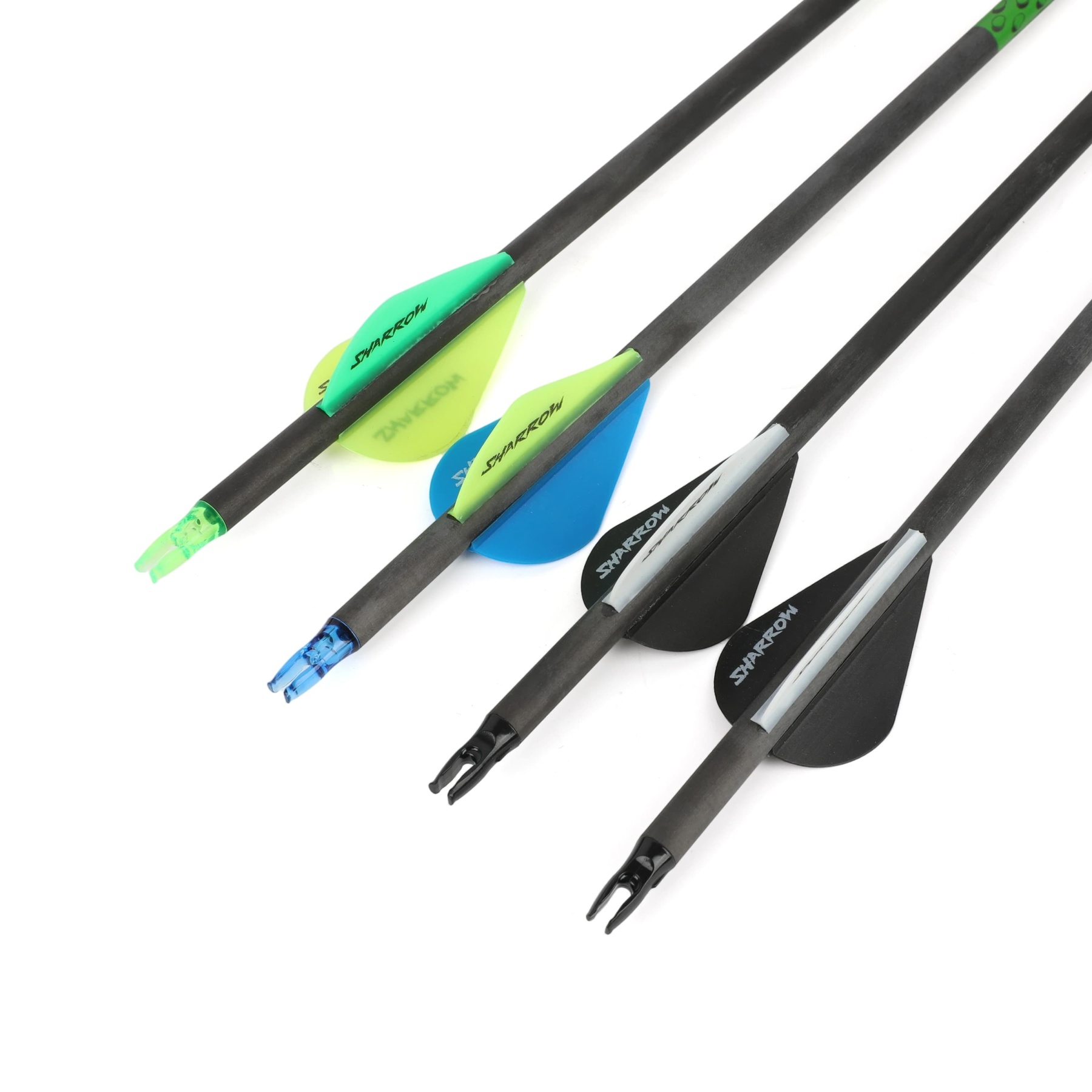 30" Carbon Archery Arrows SP300-800 with Screw-In Field Tips