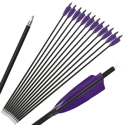 🎯 28" 30" 31" Carbon Arrows for Recurve Compound Bow Hunting-AMEYXGS Archery