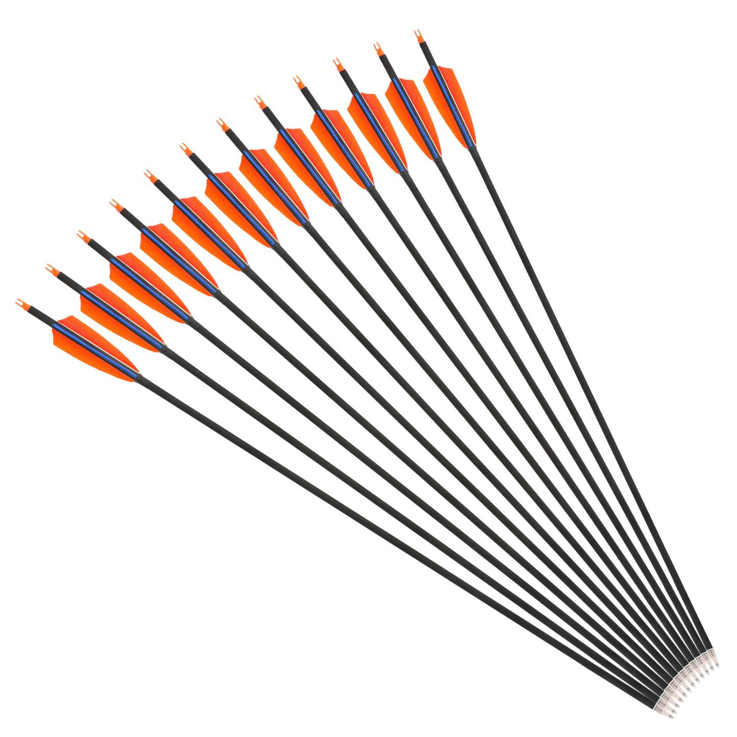 🎯Archery 500 Spine Carbon Arrows for Traditional Longbow Hunting Target-AMEYXGS Archery