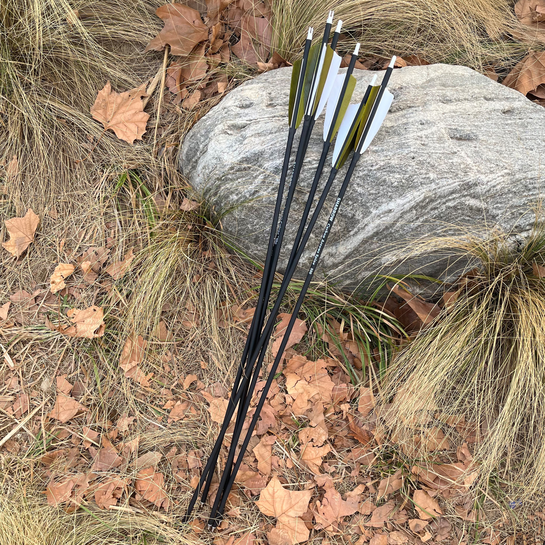 Carbon Arrow with 4inch Turkey Feather for Archery Hunting
