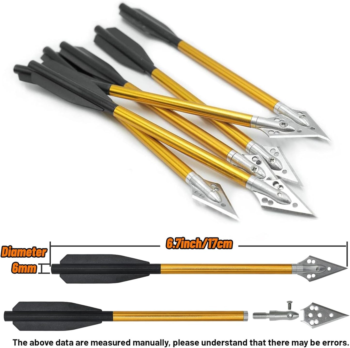 Aluminum Crossbow Arrows Archery Hunting Bowfish