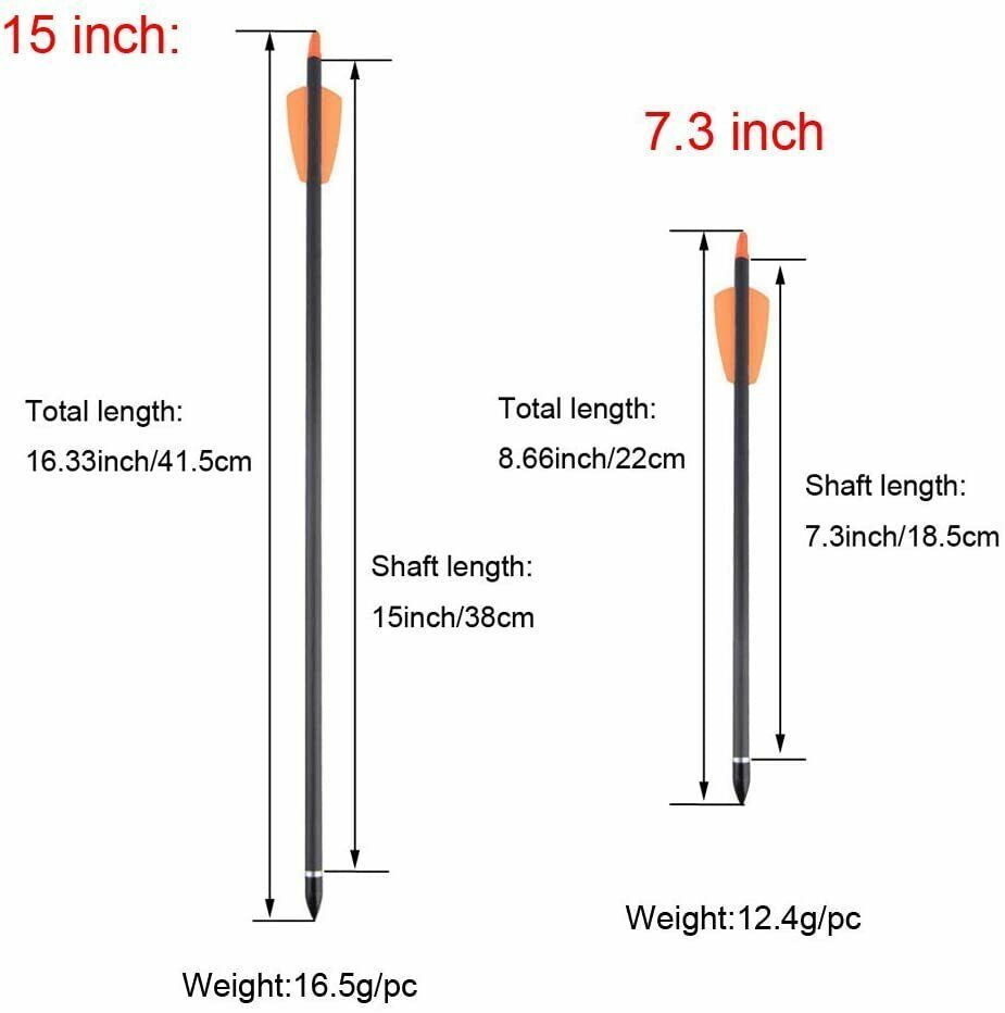 🎯Spine 350 Crossbow 100% Pure Carbon Arrow for Archery Hunting Outdoor-AMEYXGS Archery