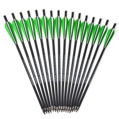 🎯12pcs Crossbow Arrow Bolts Carbon Arrowheads Archery-AMEYXGS Archery