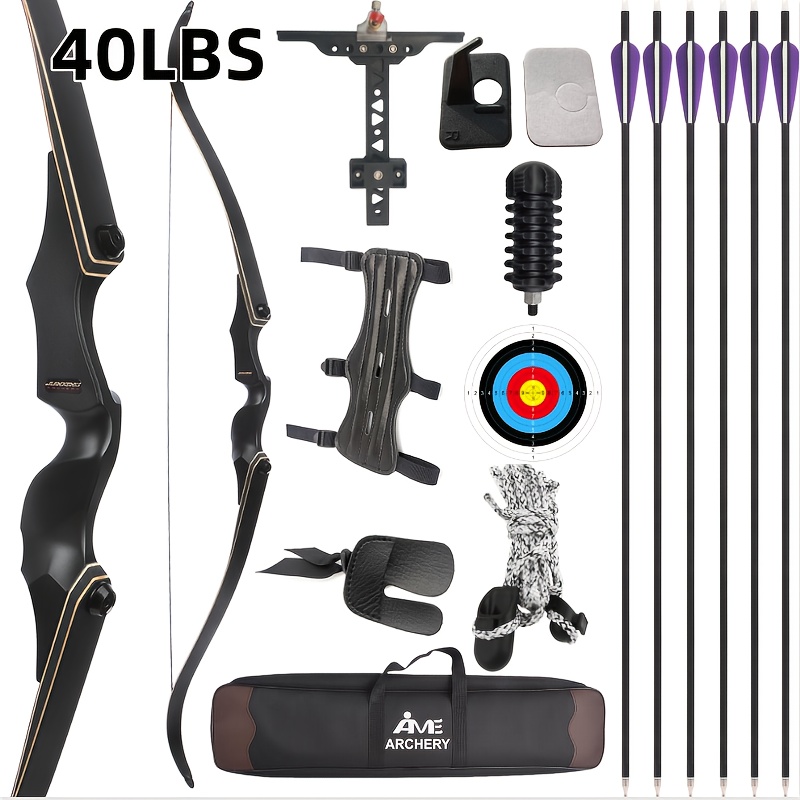 1 Set High-Quality Recurve Bow Set  for Target Shooting & Hunting