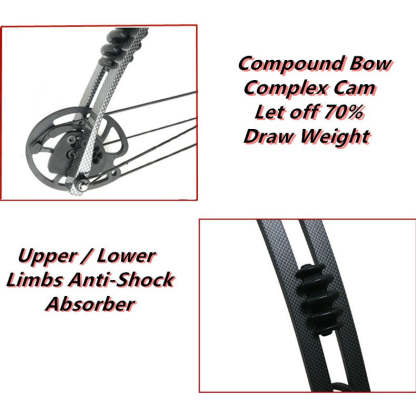 🎯Archery Compound Bow Junxing M107 Adjustable Poundage (35 -55 lbs)-AMEYXGS Archery