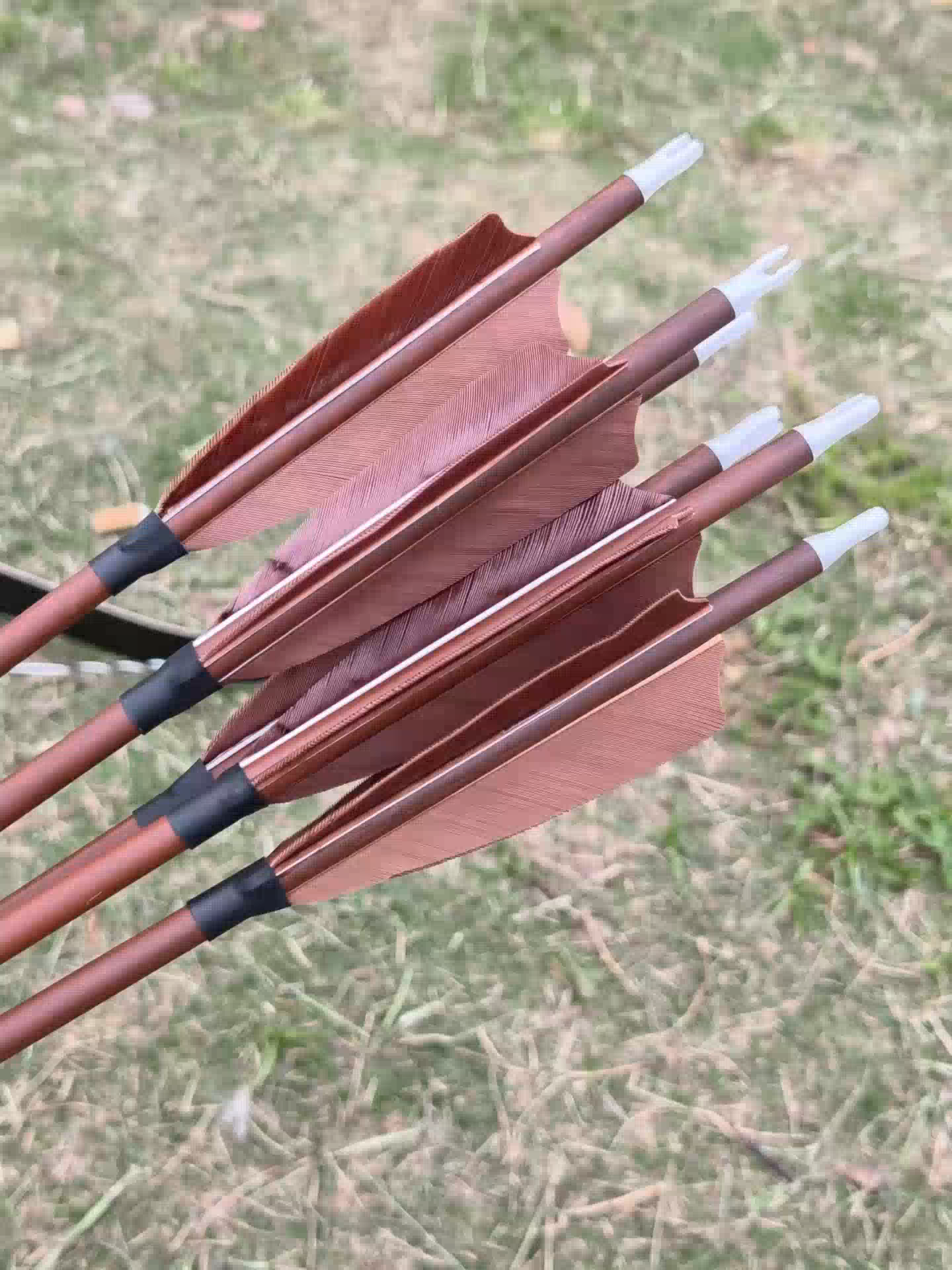 100% Pure Carbon Arrows for Compound & Recurve Bow Hunting