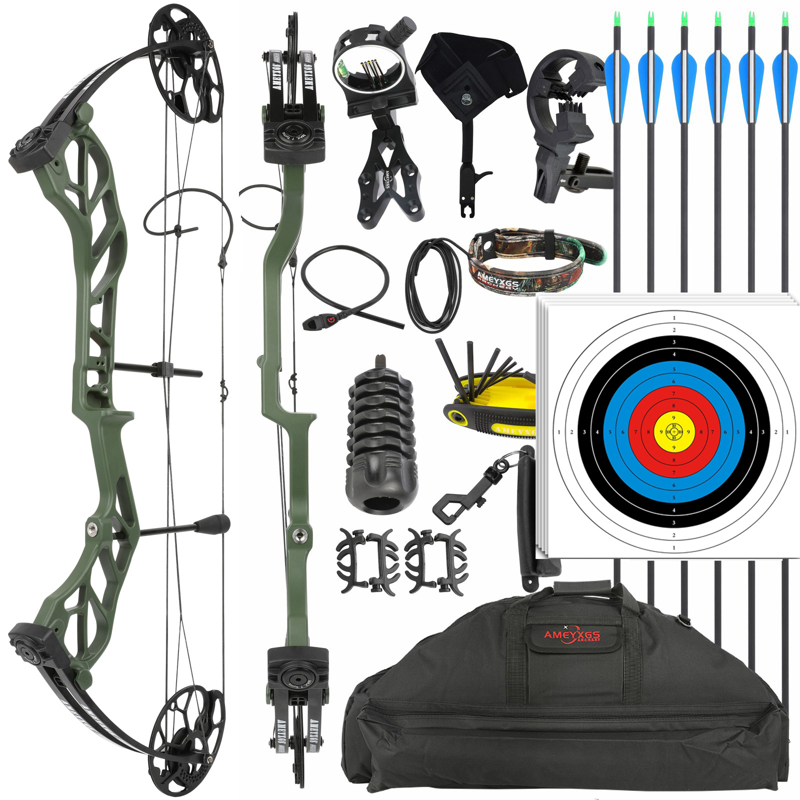 Archery E8 Compound Bow Kit for Deer Hunting – Precision Power Set 2025