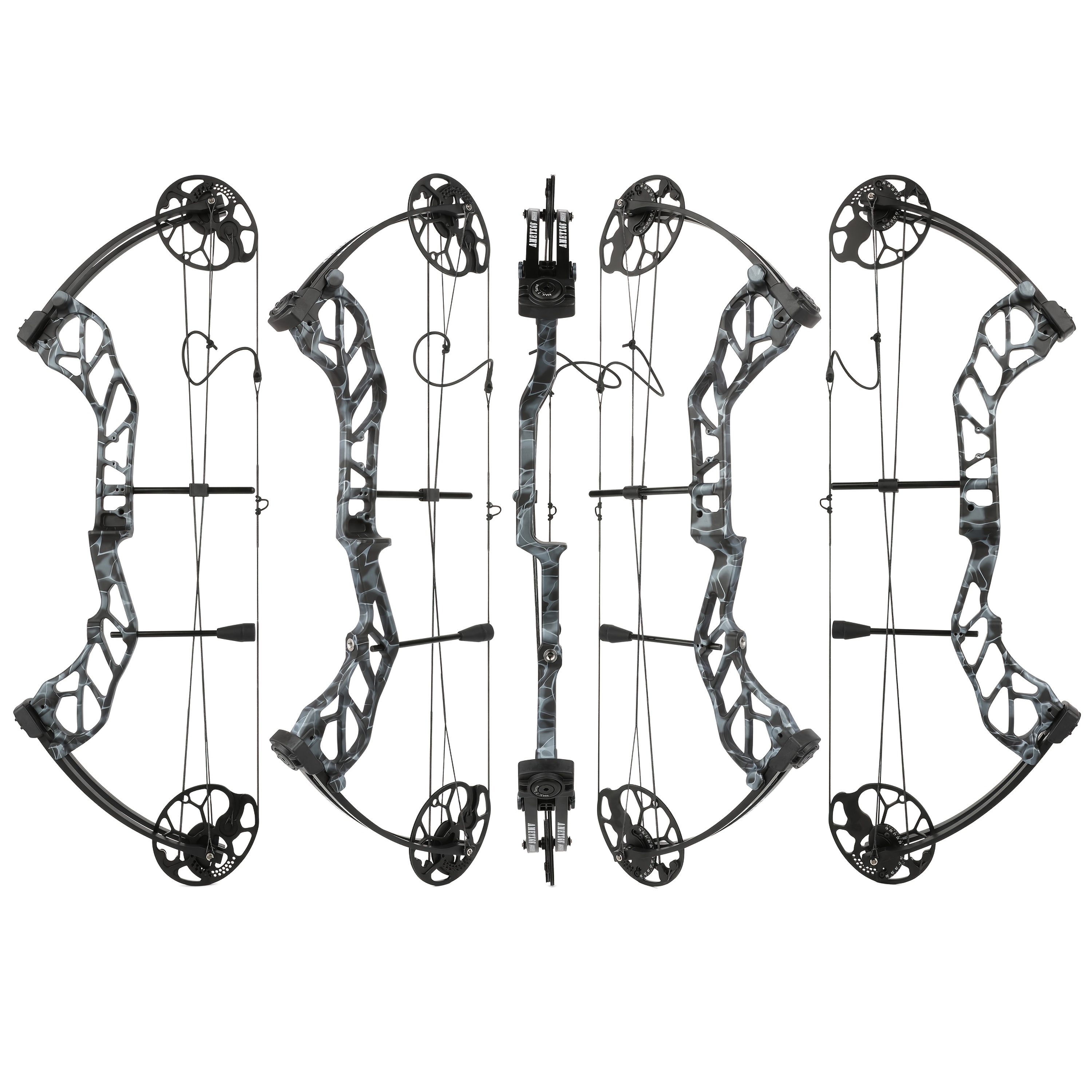 Adjustable 19–70LBS Camo Compound Bow Set – 320FPS Precision Christmas Gift for Hunters