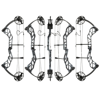 Adjustable 19–70LBS Camo Compound Bow Set – 320FPS Precision Christmas Gift for Hunters