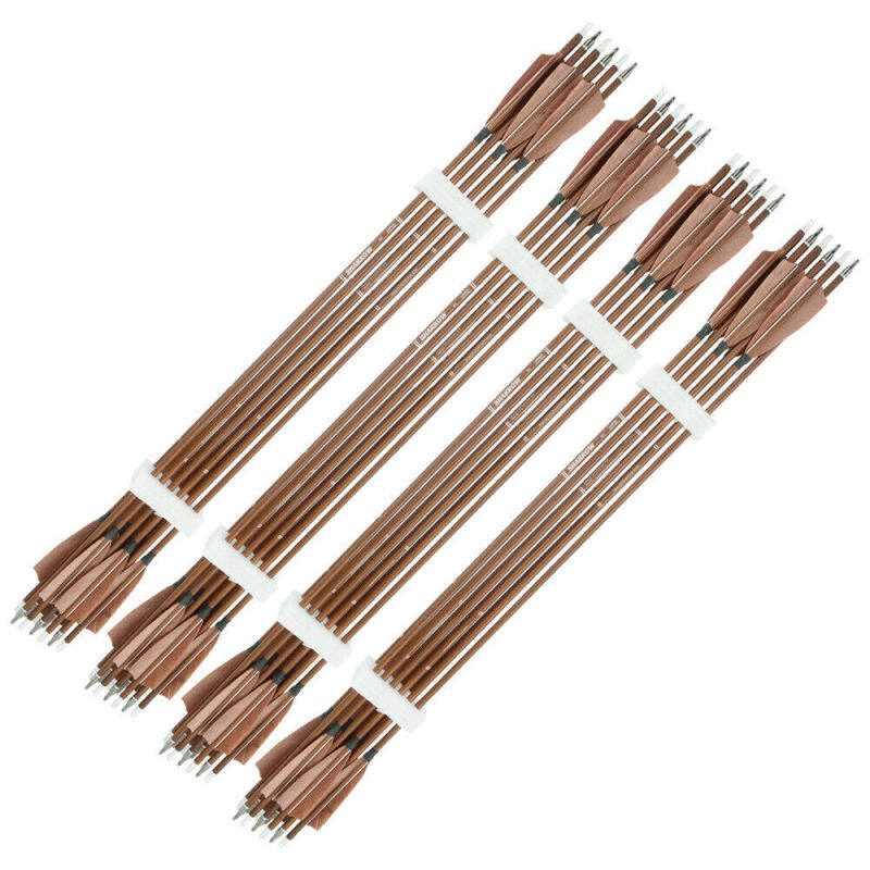 🎯100% Pure Carbon Arrows for Compound & Recurve Bow Hunting-AMEYXGS Archery
