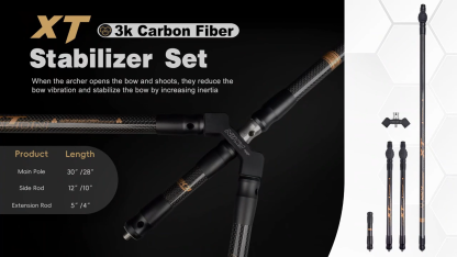 Nika XT Carbon Stabilizer Set Recurve Compound Bow Archery