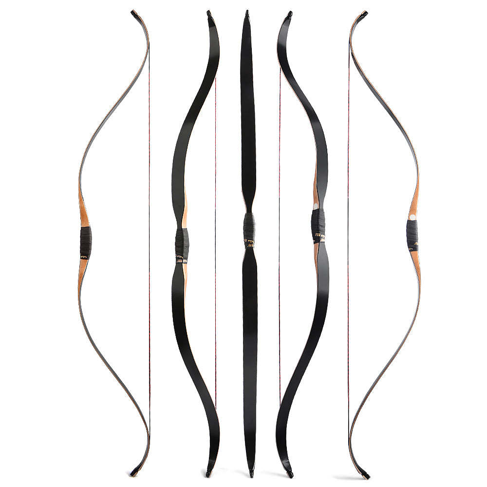 🎯Traditional Recurve Bow 57'' Handmade Horsebow 15-50LBS Archery-AMEYXGS Archery